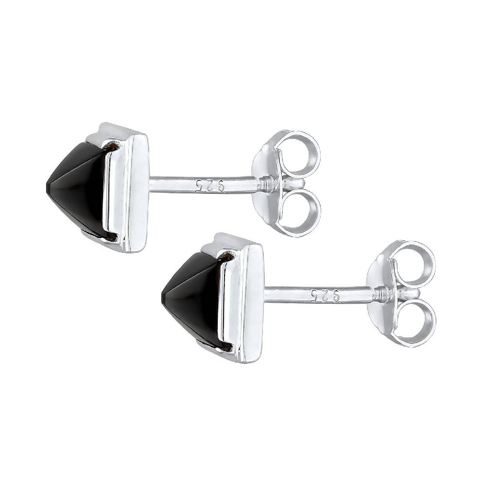 Kuzzoi Ohrstecker Pyramide | Onyx (Schwarz)