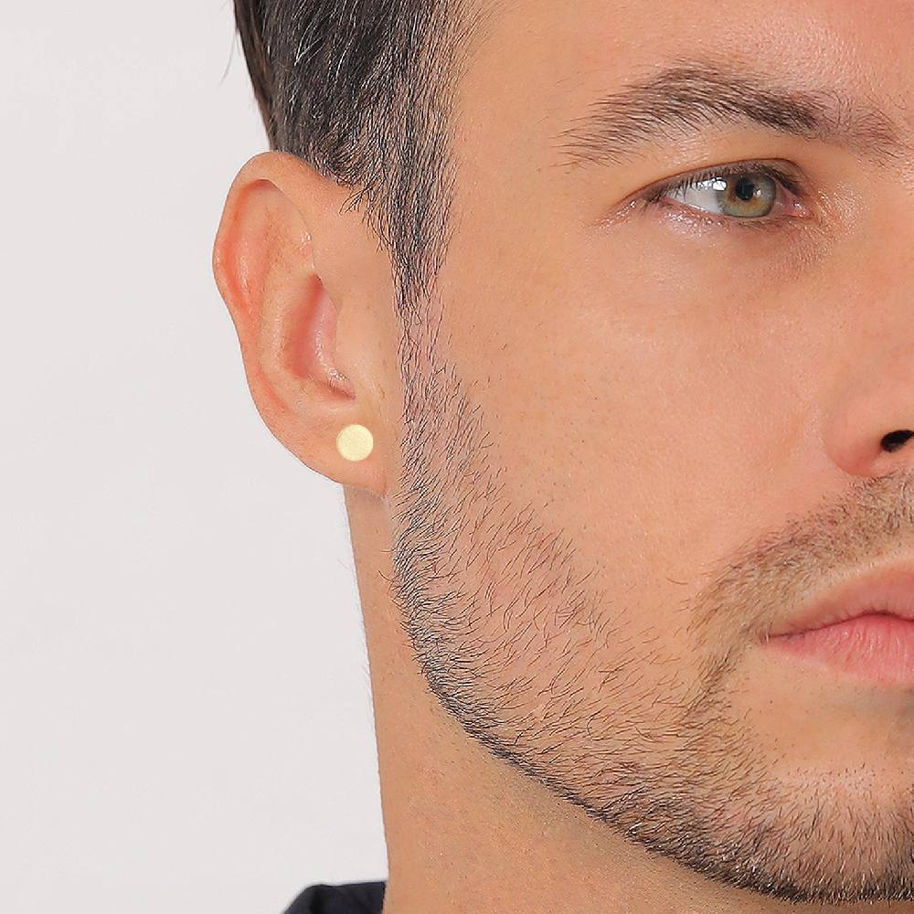 Kuzzoi Ohrstecker Rund Gehämmert