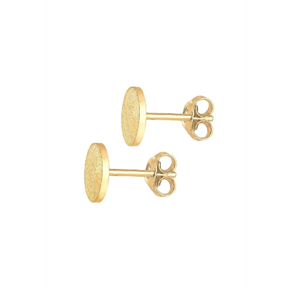 Kuzzoi Ohrstecker Rund Gehämmert