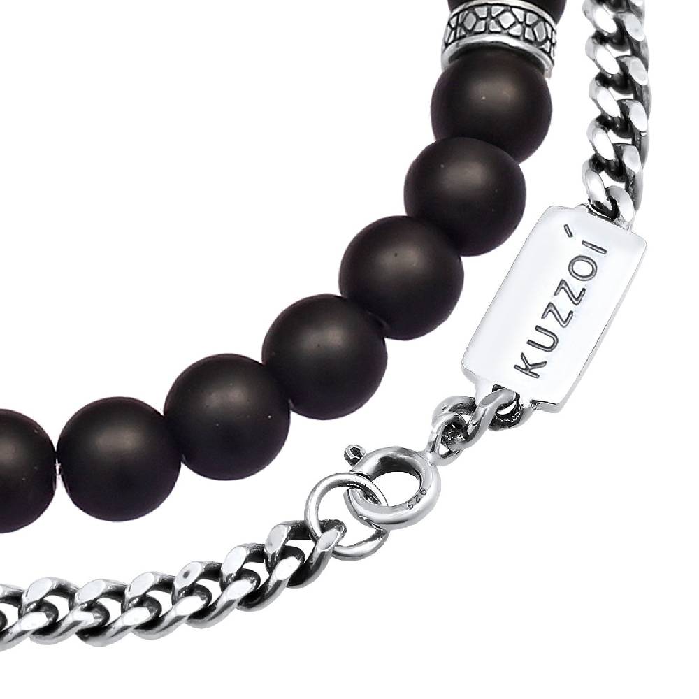 Kuzzoi Panzer-Armband Set | Onyx (Schwarz)