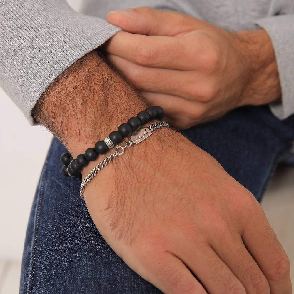 Kuzzoi Panzer-Armband Set | Onyx (Schwarz)