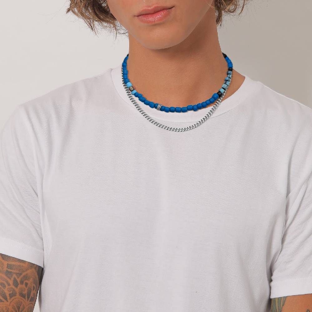 Kuzzoi Panzer-Halskette Layer | Glasperlen