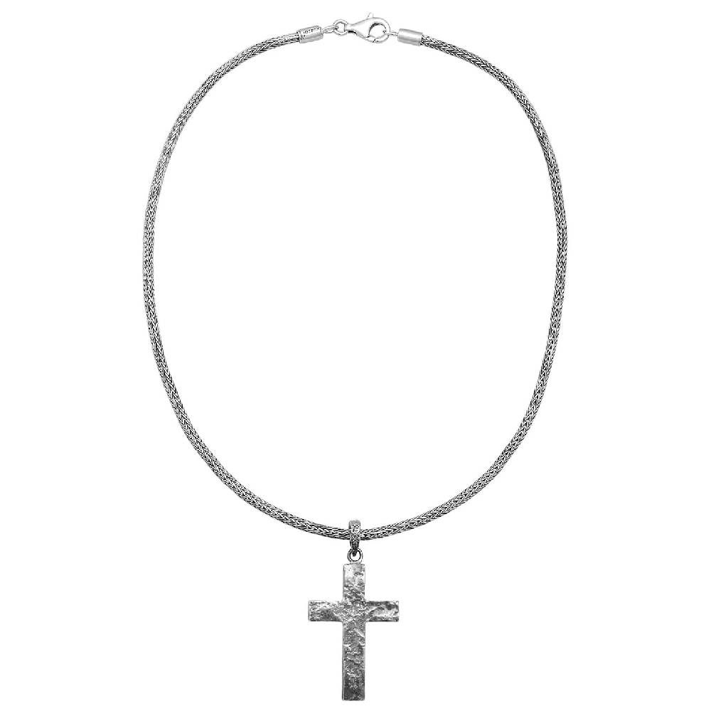 Kuzzoi Schlangen-Halskette Kreuz