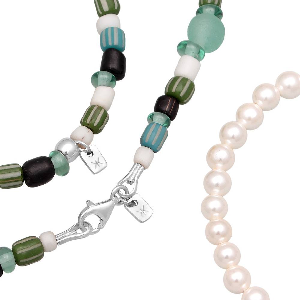 Kuzzoi Schmuckset Beads Boho | Muschelkernperlen