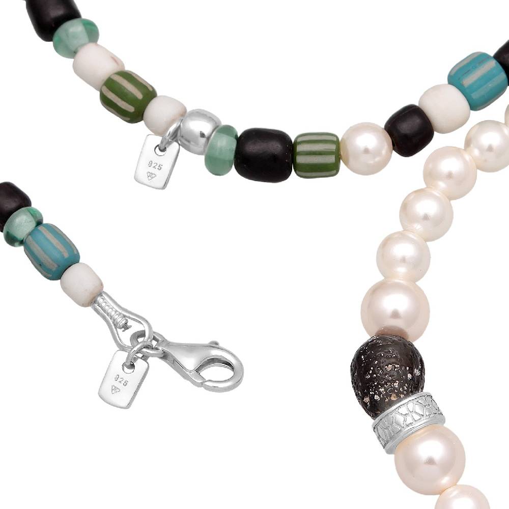 Kuzzoi Schmuckset Beads Boho | Muschelkernperlen
