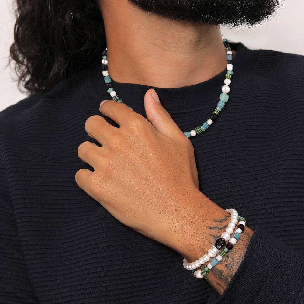 Kuzzoi Schmuckset Beads Boho | Muschelkernperlen