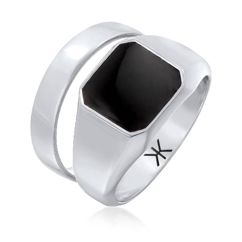 Kuzzoi Siegelring 2er Set | Emaille