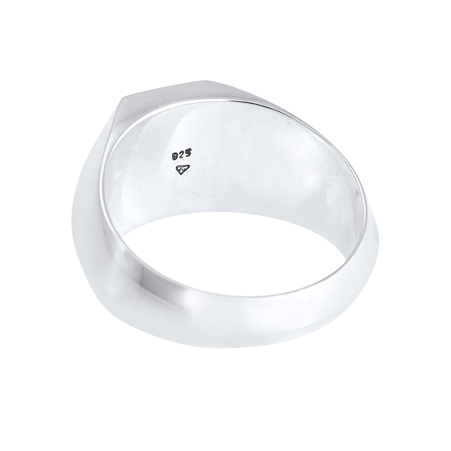 Kuzzoi Siegelring Geo | Emaille (Schwarz)