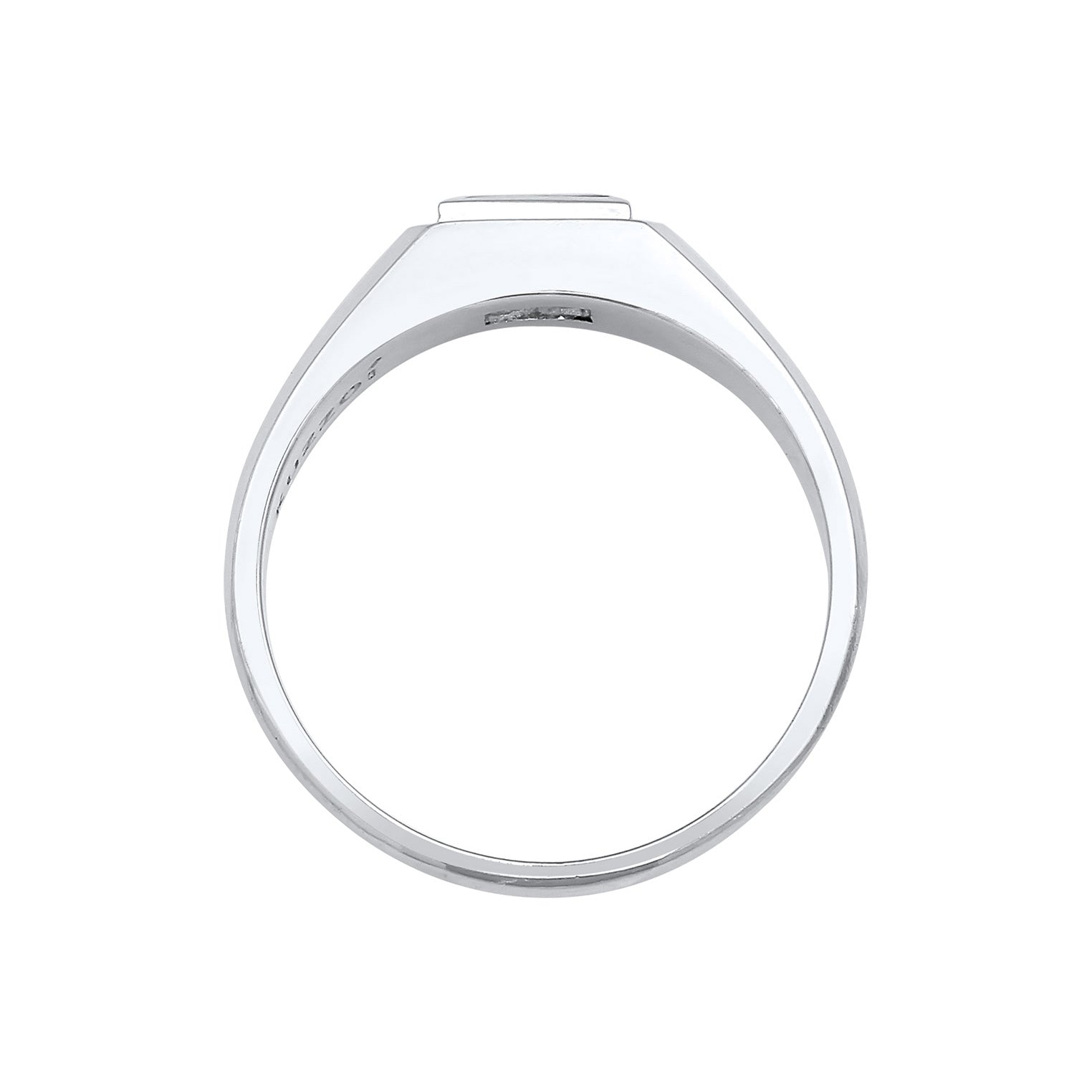 Kuzzoi Siegelring Quadrat | Topas (Weiß)