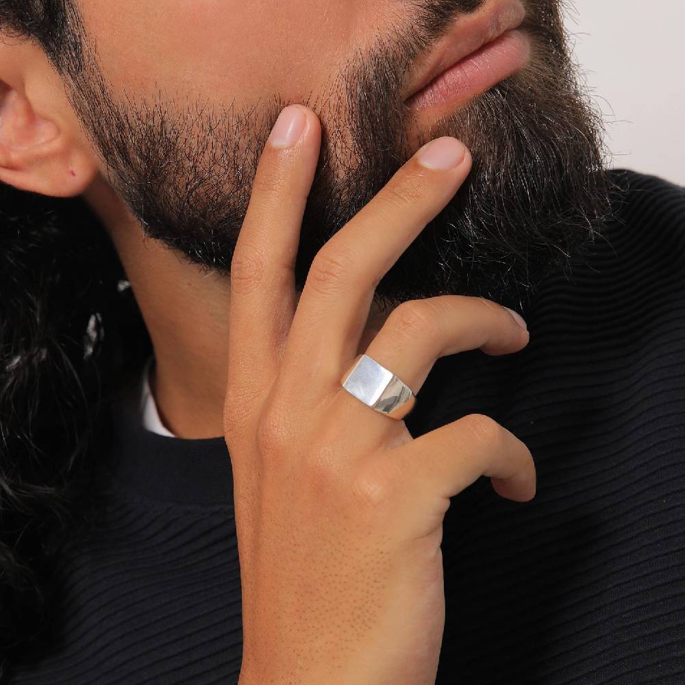 Kuzzoi Siegelring Rechteck