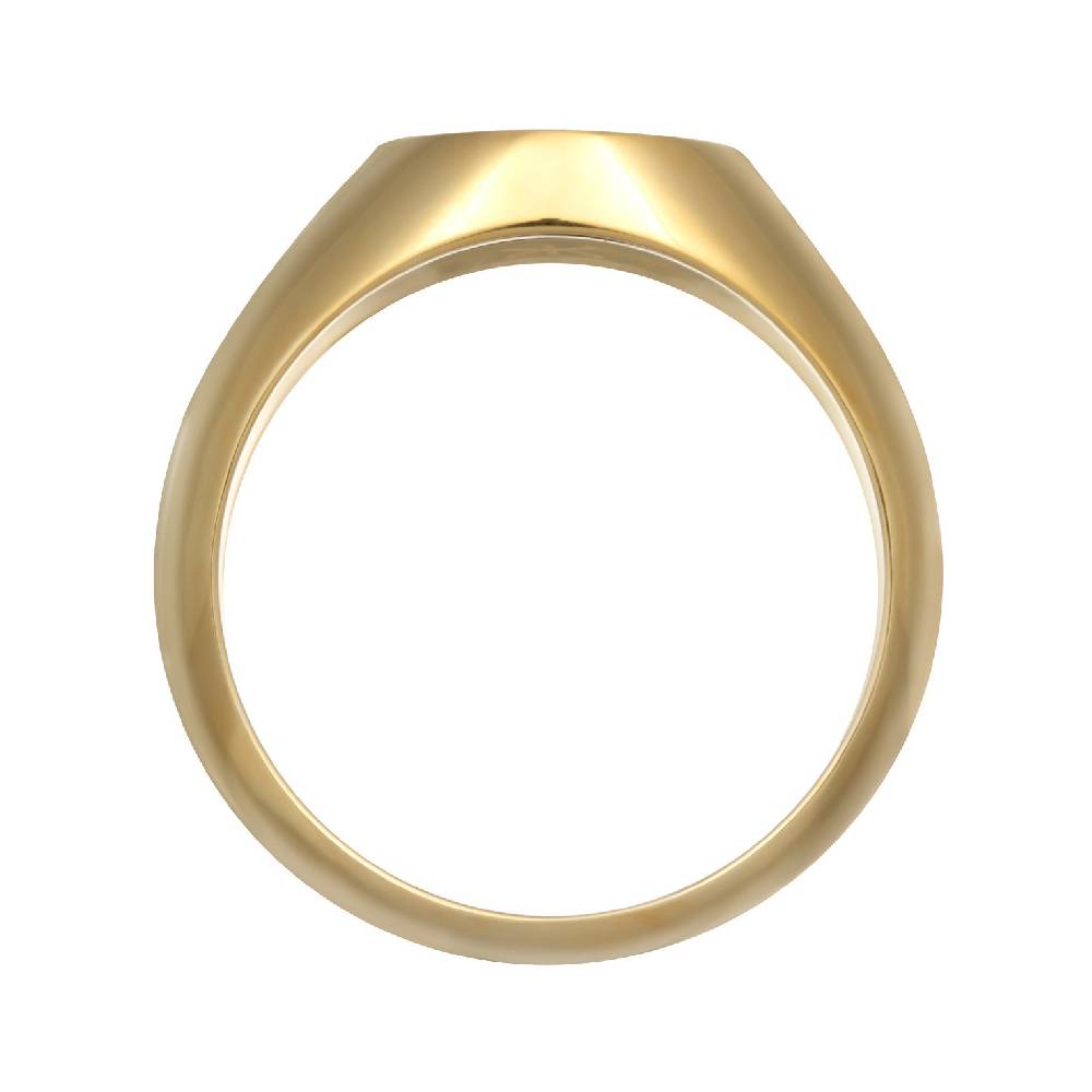 Kuzzoi Siegelring Smiling | Emaille (Blau)