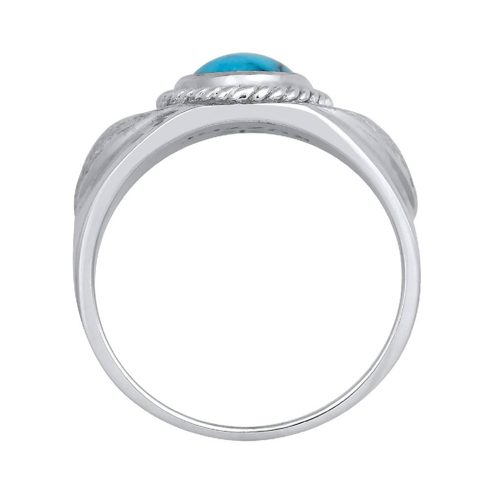 Kuzzoi Siegelring Vintage | Howlith (Türkis)