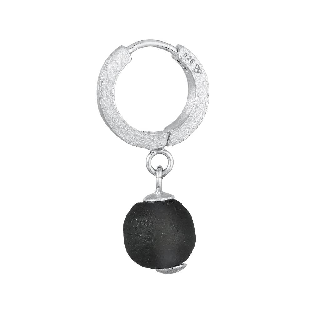 Kuzzoi Single Creole | Glasperle (Schwarz)