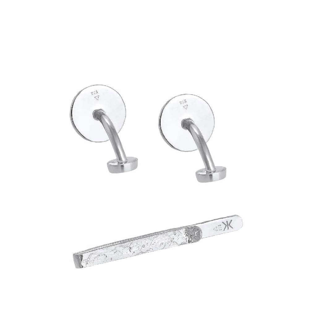 Kuzzoi Schmuckset Manschettenknöpfe Krawattennadel Organic