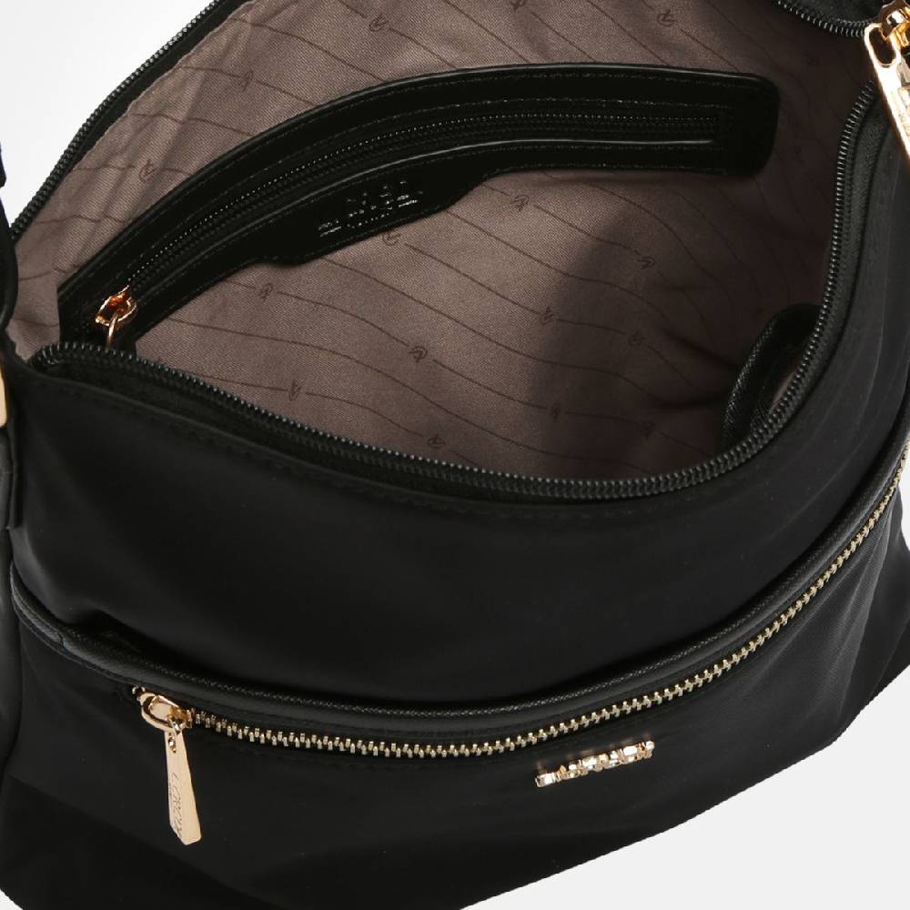 L. Credi Alena Umhängetasche Schwarz