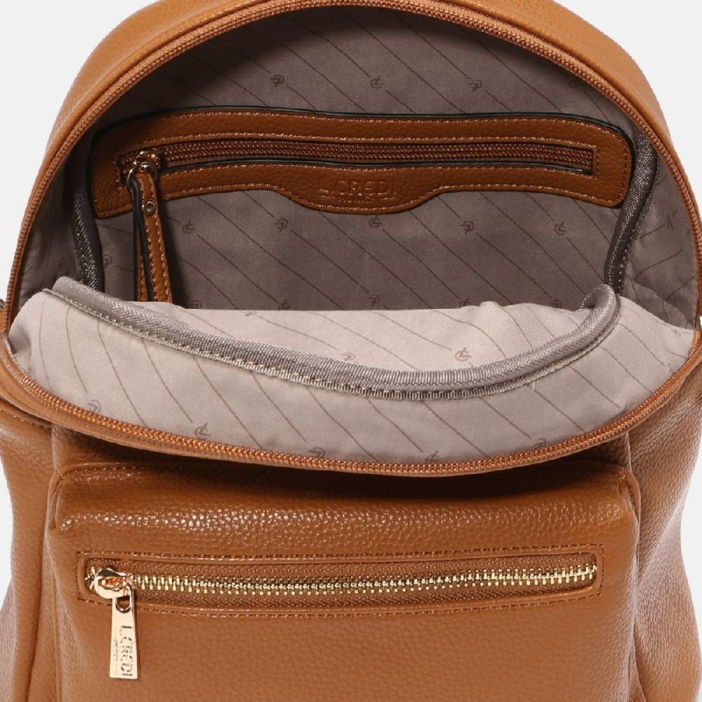 L. Credi Budapest Rucksack Cognac