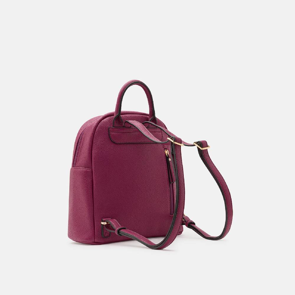 L. Credi Budapest Rucksack Plum