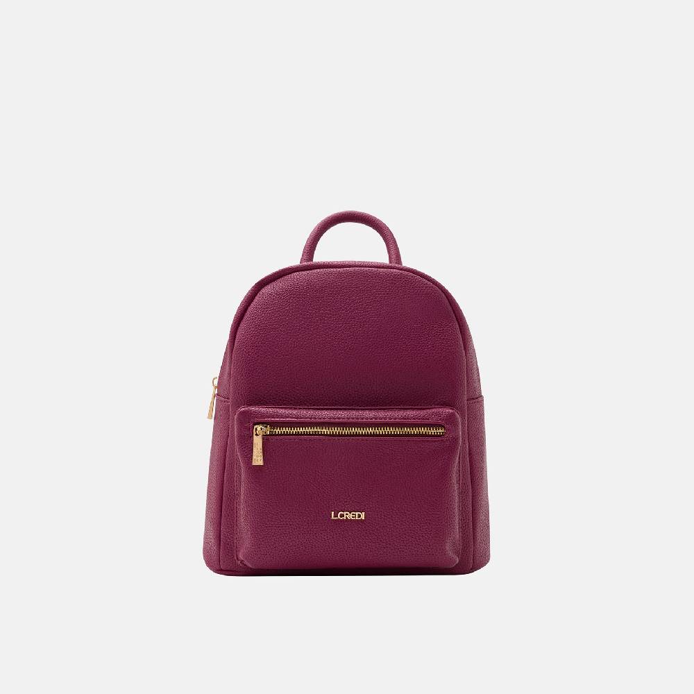 L. Credi Budapest Rucksack plum