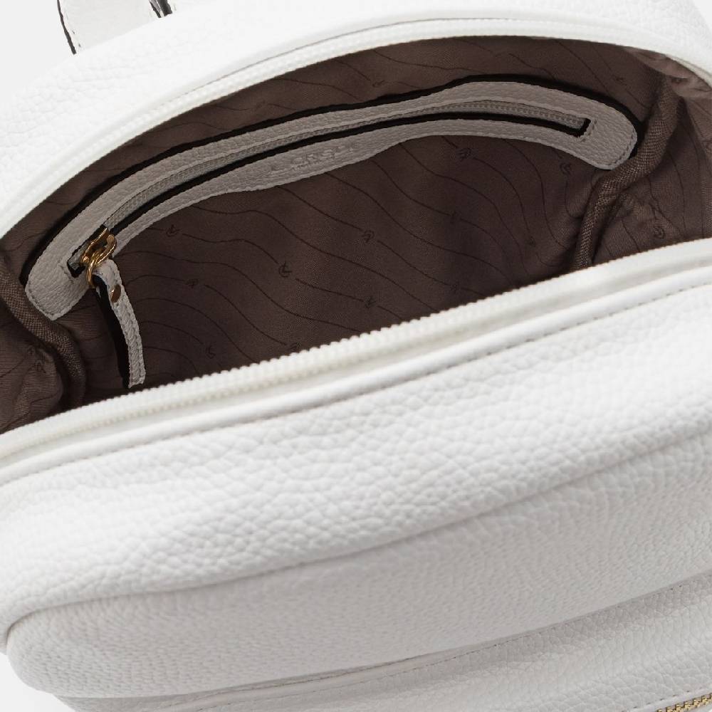 L. Credi Budapest Rucksack Weiss