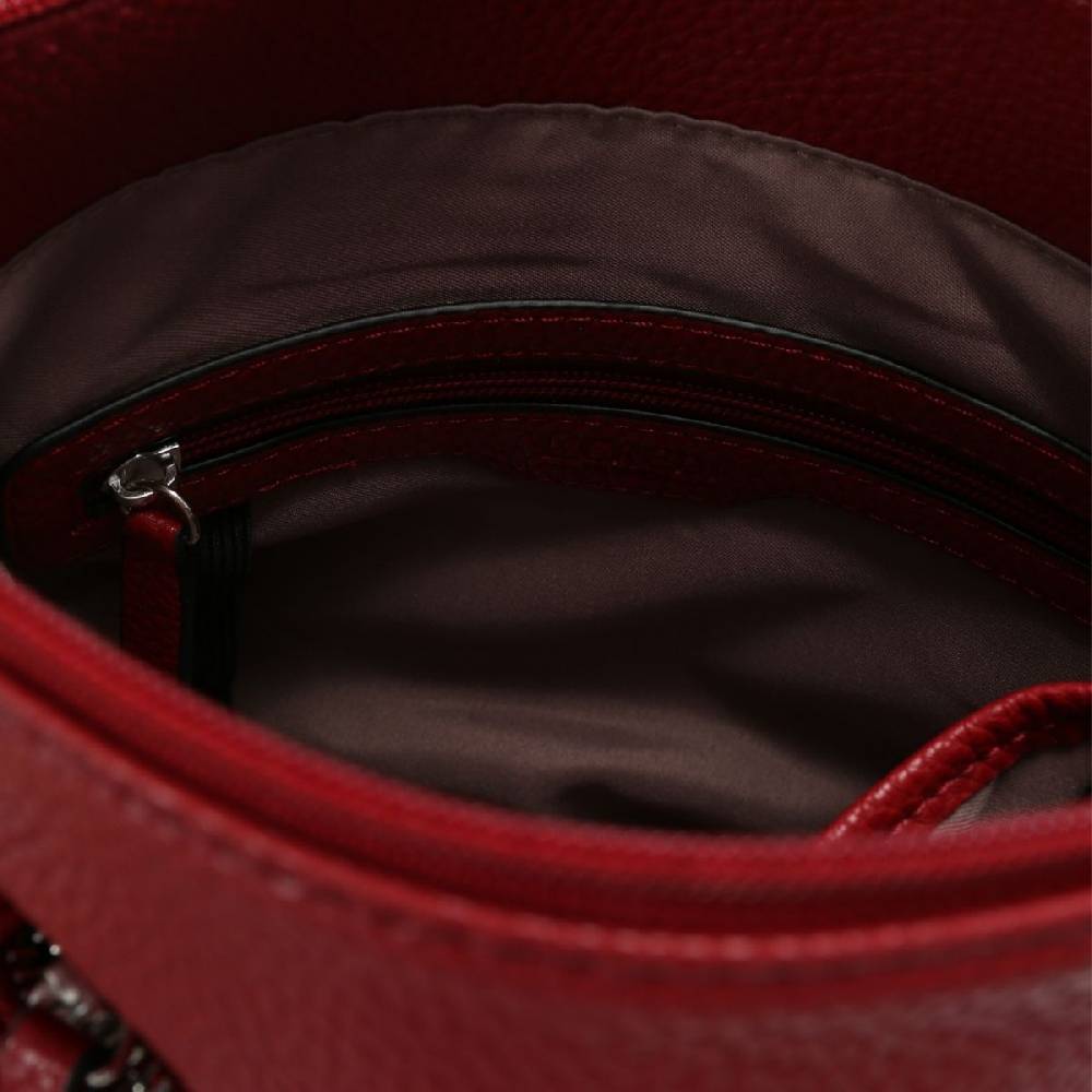 L. Credi Budapest Umhängetasche Rot