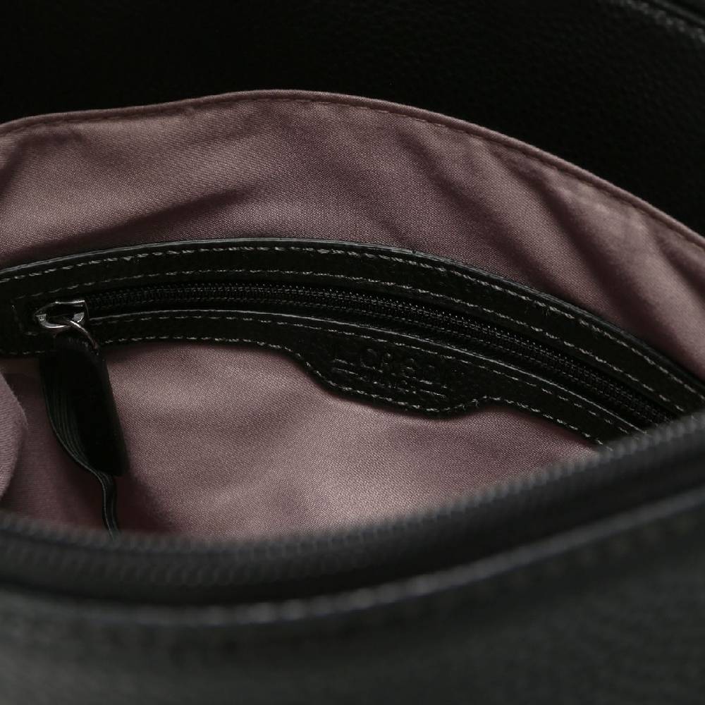 L. Credi Budapest Umhängetasche Schwarz