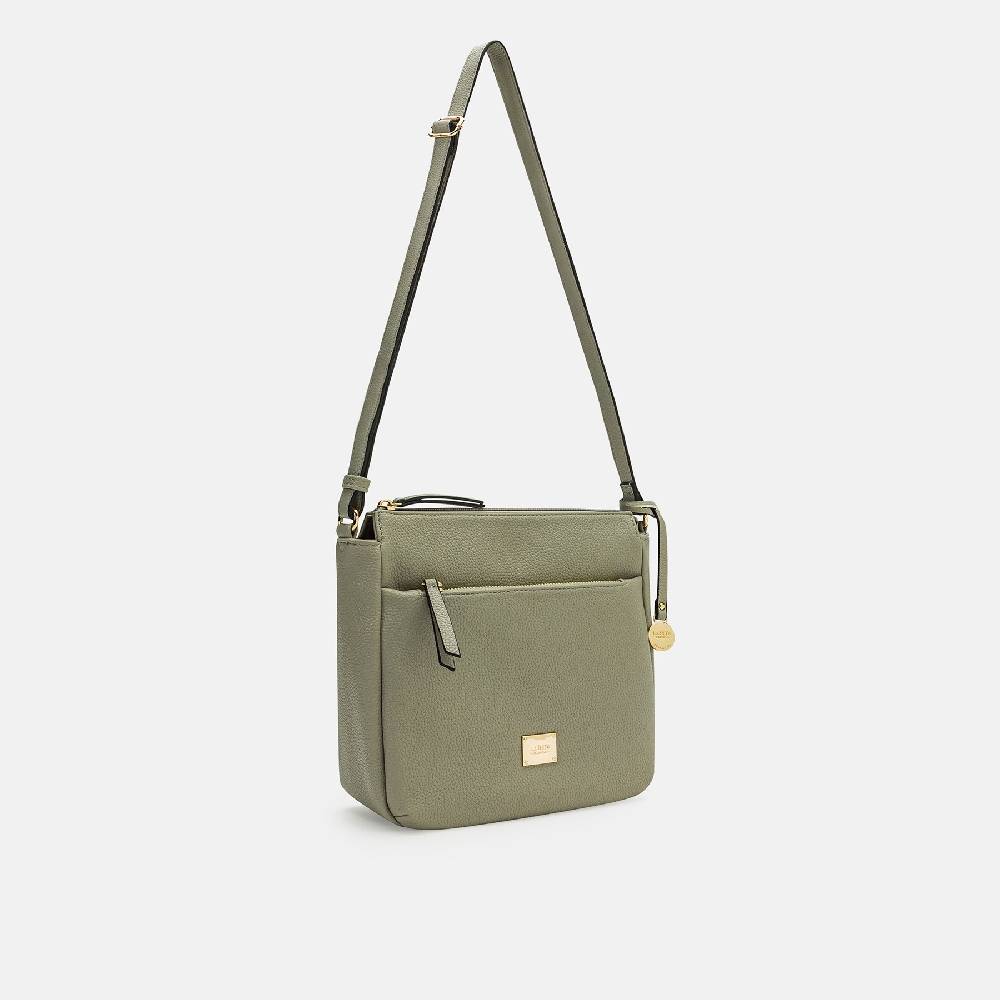 L. Credi Budapest Umhängetasche Stone