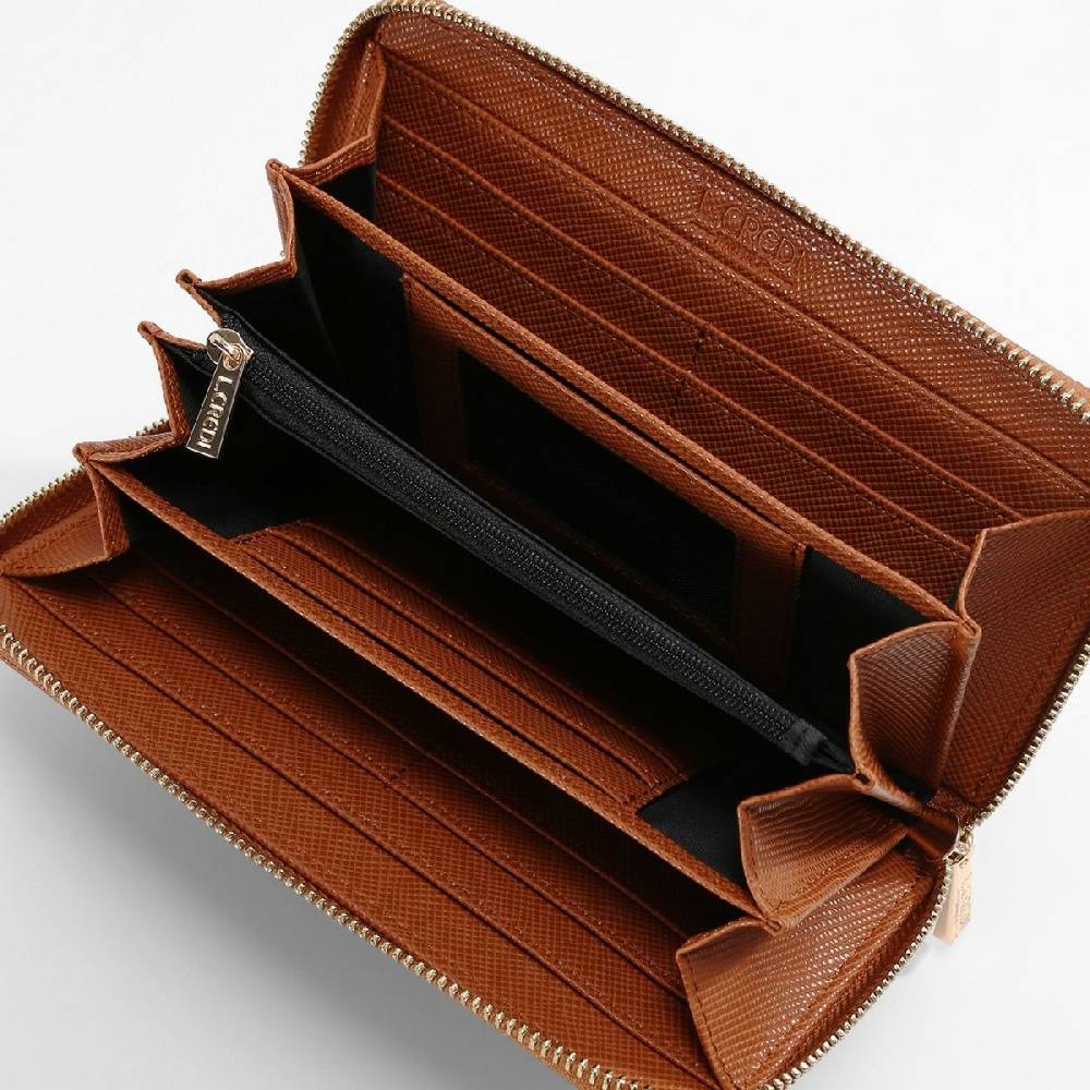 L. Credi Ebba Portemonnaie Cognac