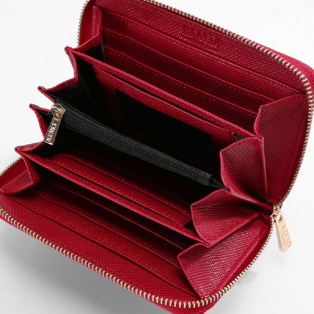 L. Credi Ebba Portemonnaie Rot