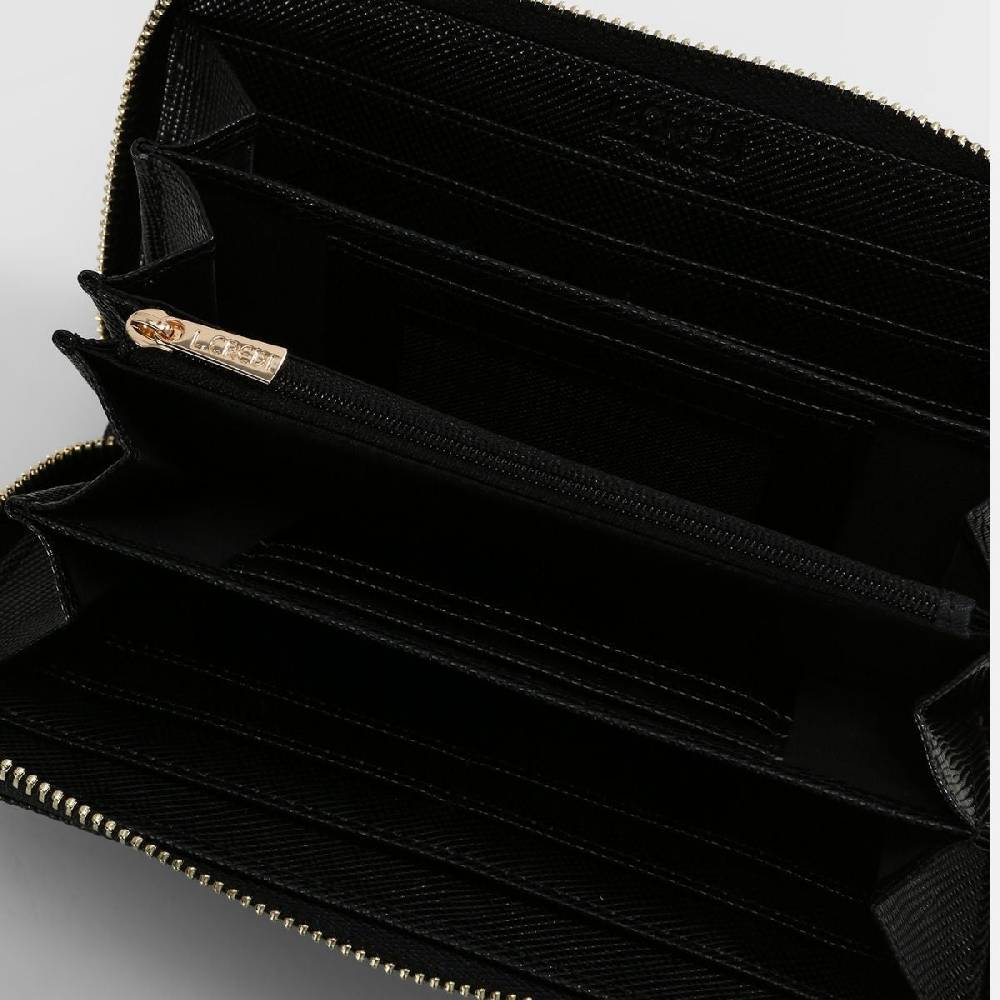 L. Credi Ebba Portemonnaie Schwarz