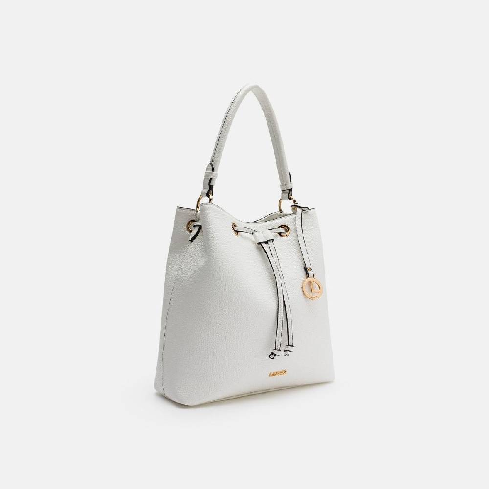 L. Credi Ebony Hobo Weiss