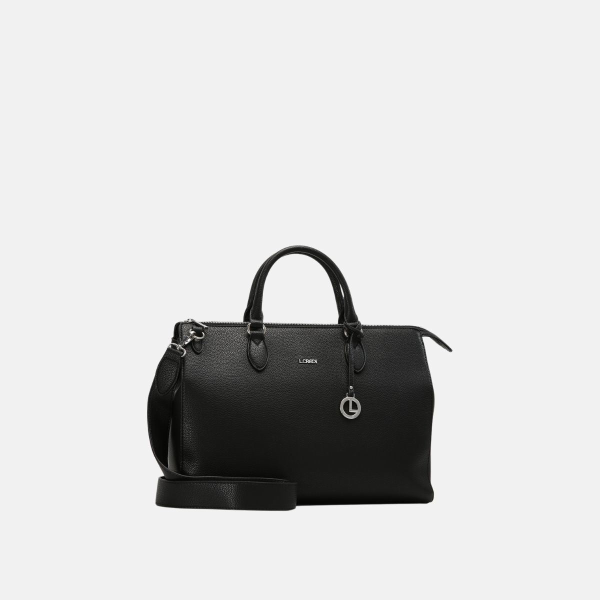 L. Credi Ella Henkeltasche Schwarz