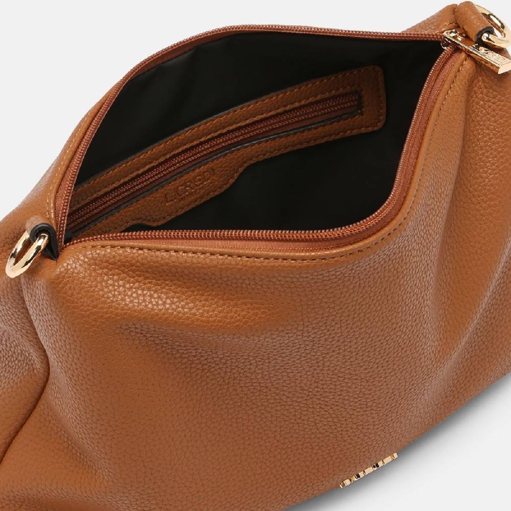L. Credi Ella Umhängetasche Cognac