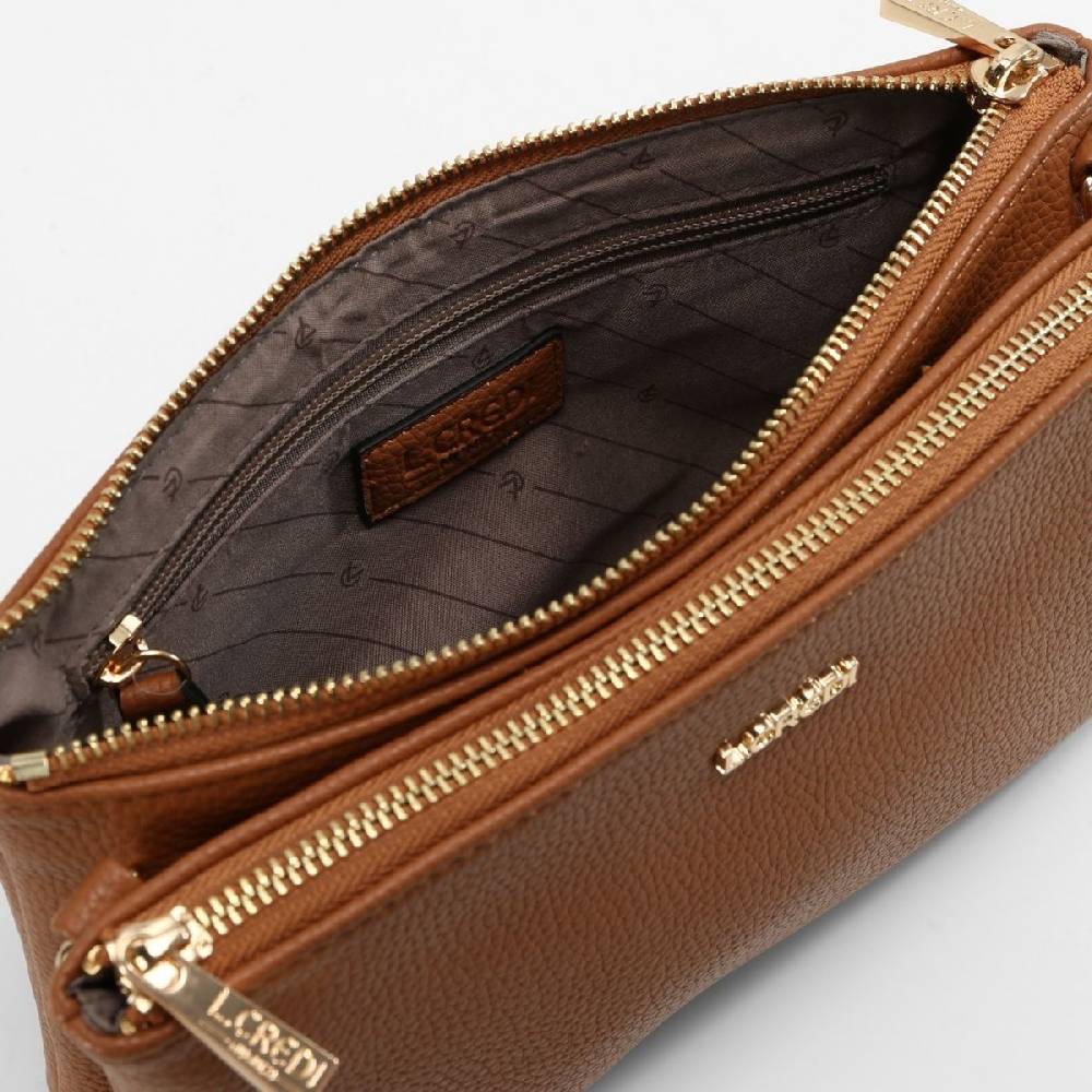 L. Credi Ella Umhängetasche Cognac
