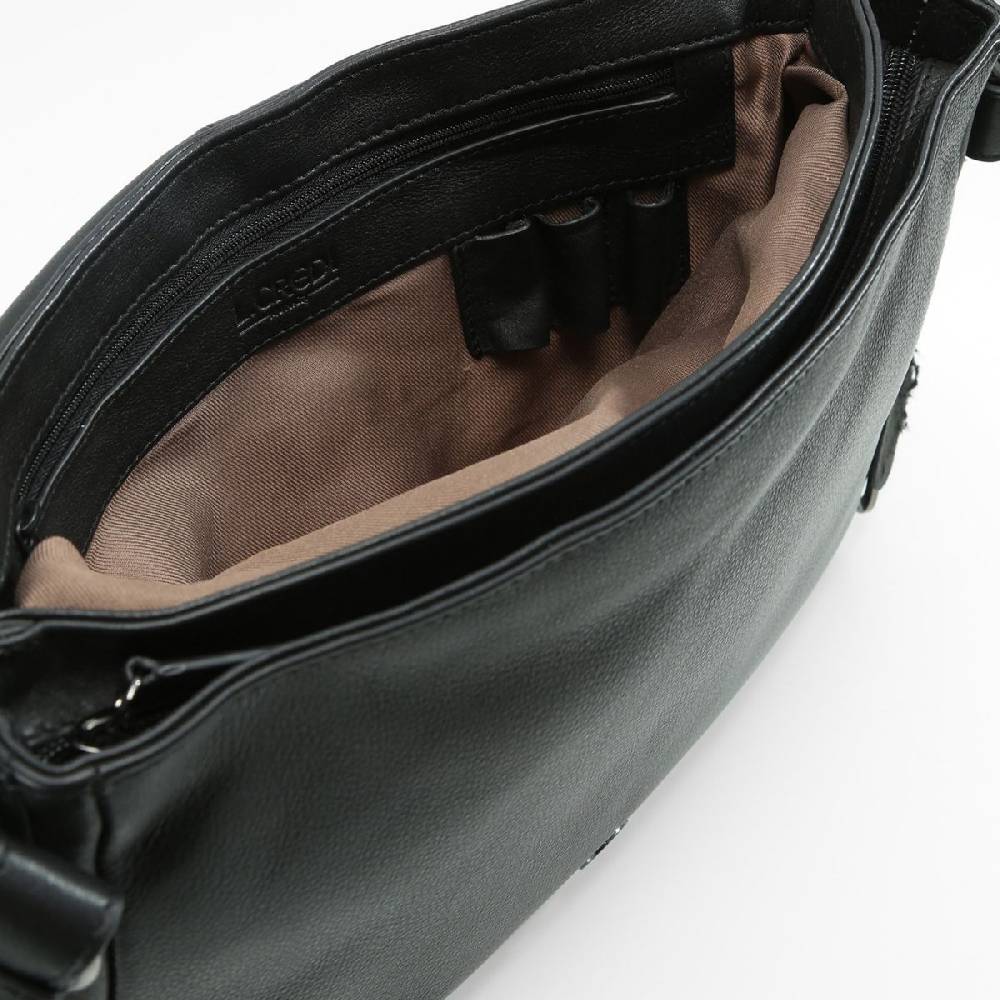 L. Credi Eva Umhängetasche Schwarz