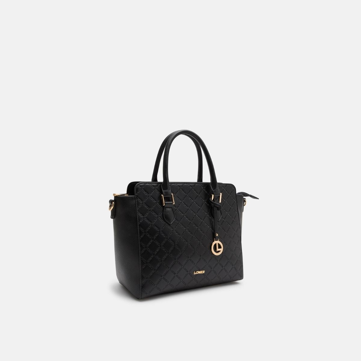 L. Credi Filiberta Henkeltasche Schwarz