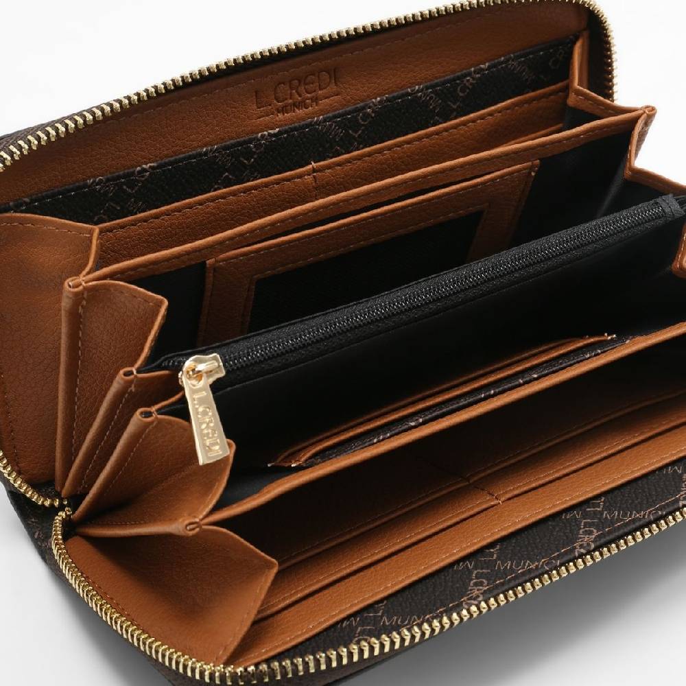 L. Credi Filiberta Portemonnaie Braun