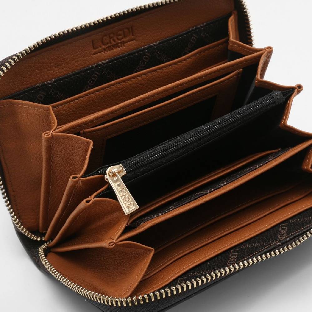 L. Credi Filiberta Portemonnaie Braun