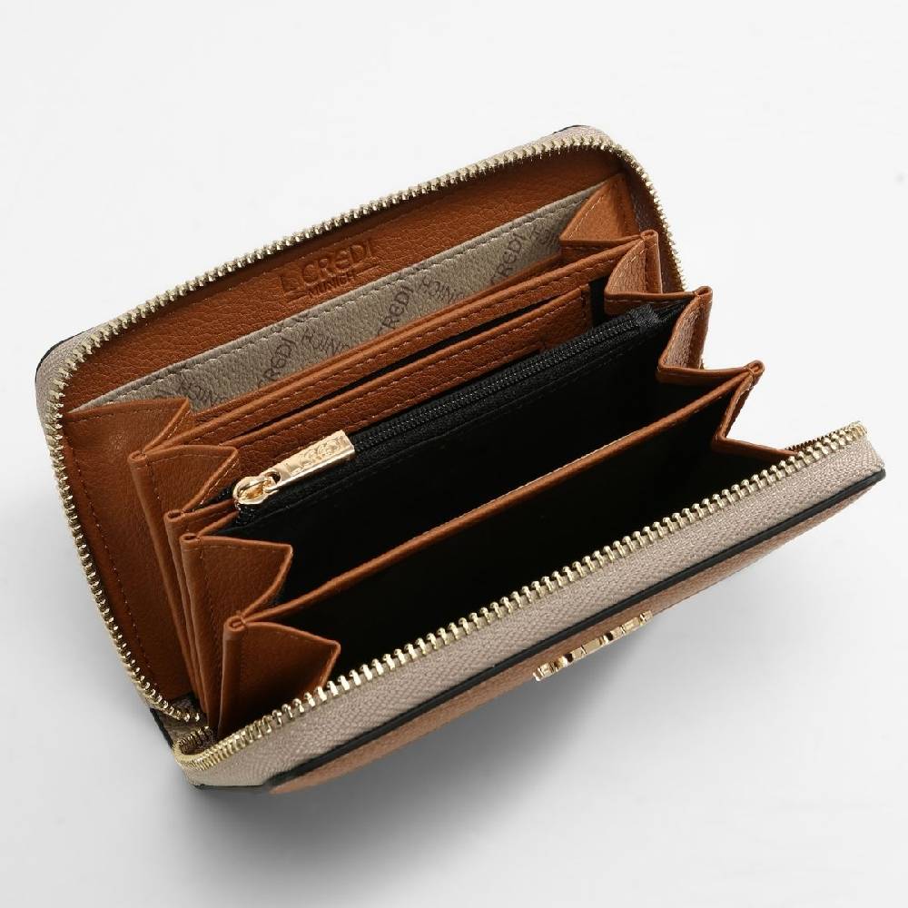 L. Credi Filiberta Portemonnaie Taupe