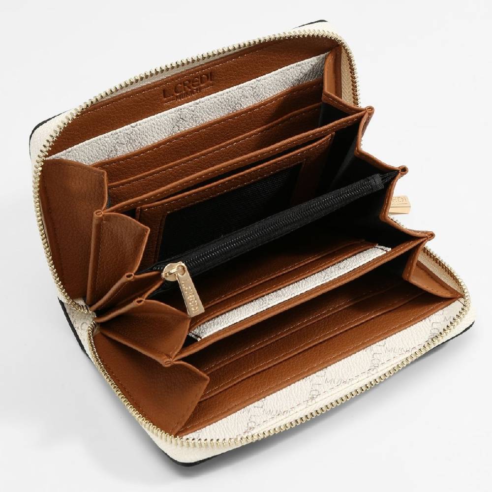 L. Credi Filiberta Portemonnaie Weiss