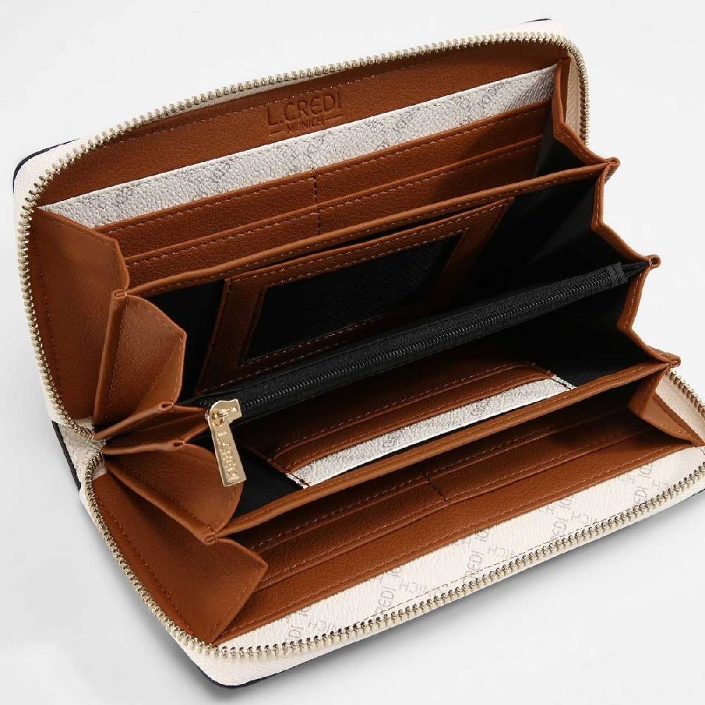 L. Credi Filiberta Portemonnaie Weiss