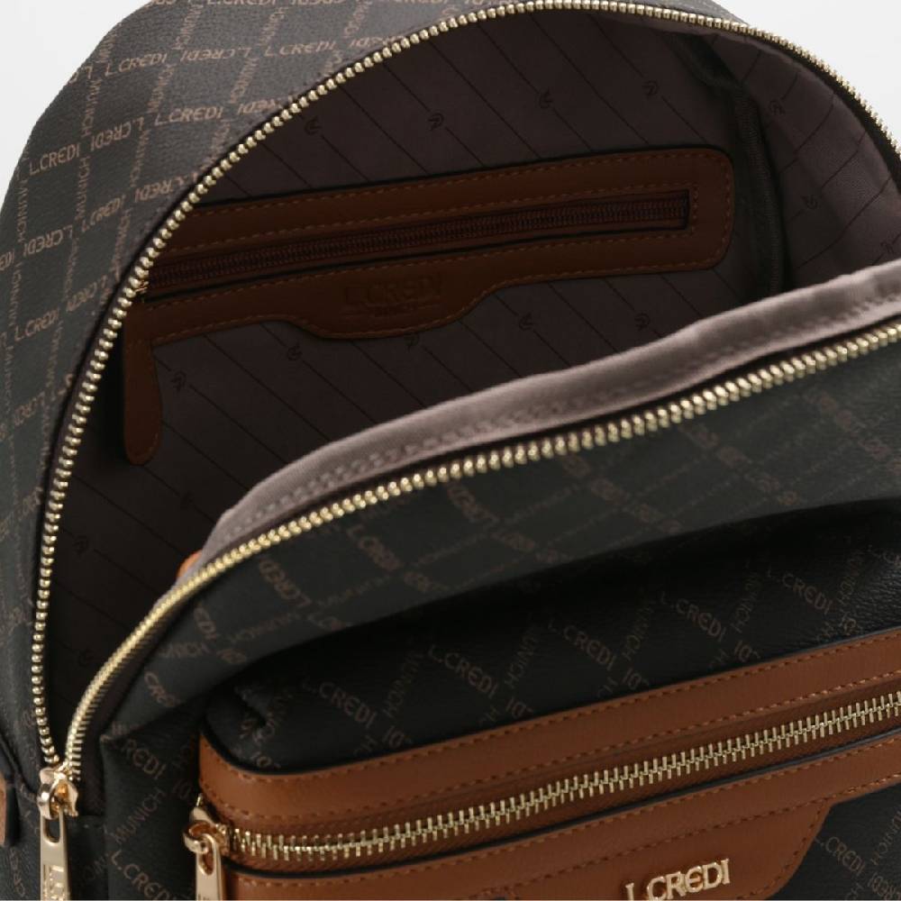 L. Credi Filiberta Rucksack Braun