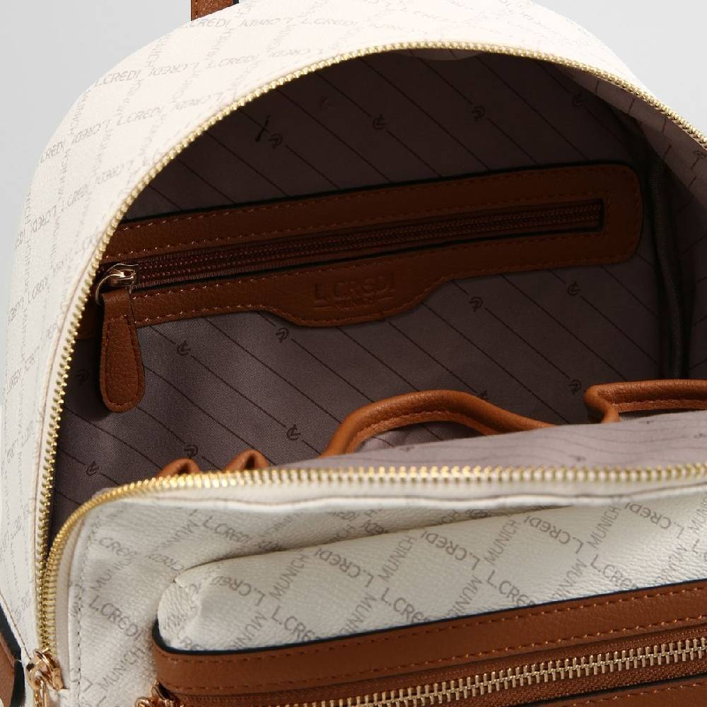 L. Credi Filiberta Rucksack Weiss