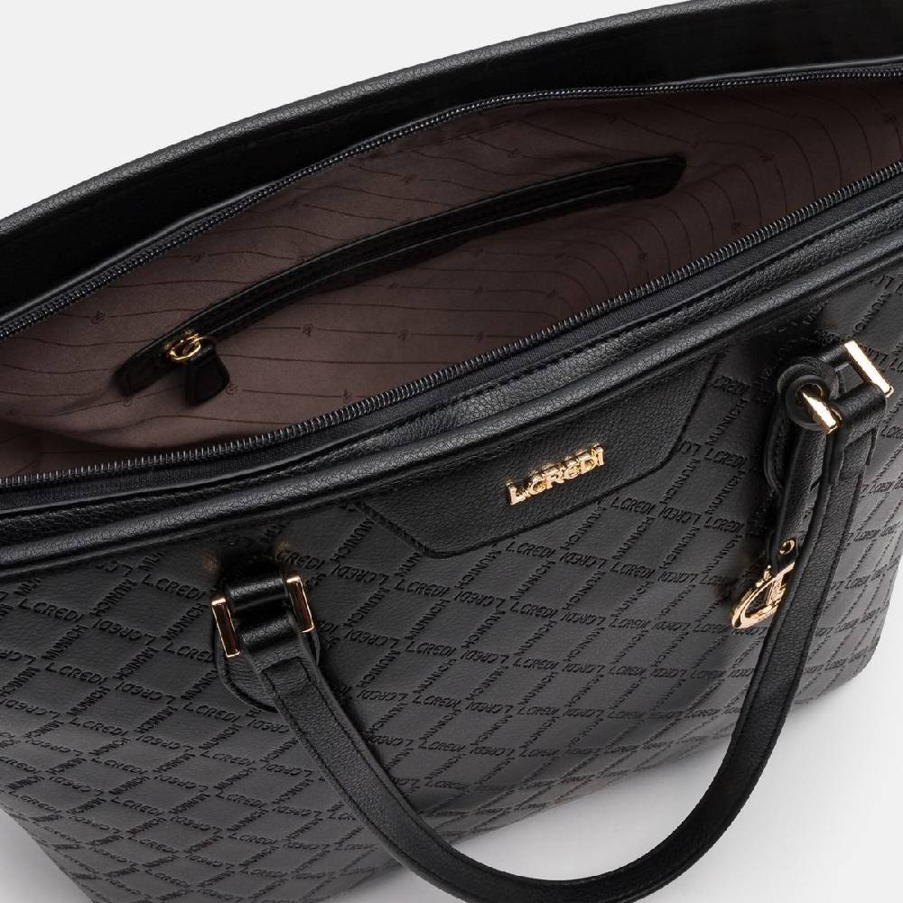 L. Credi Filiberta Shopper Schwarz