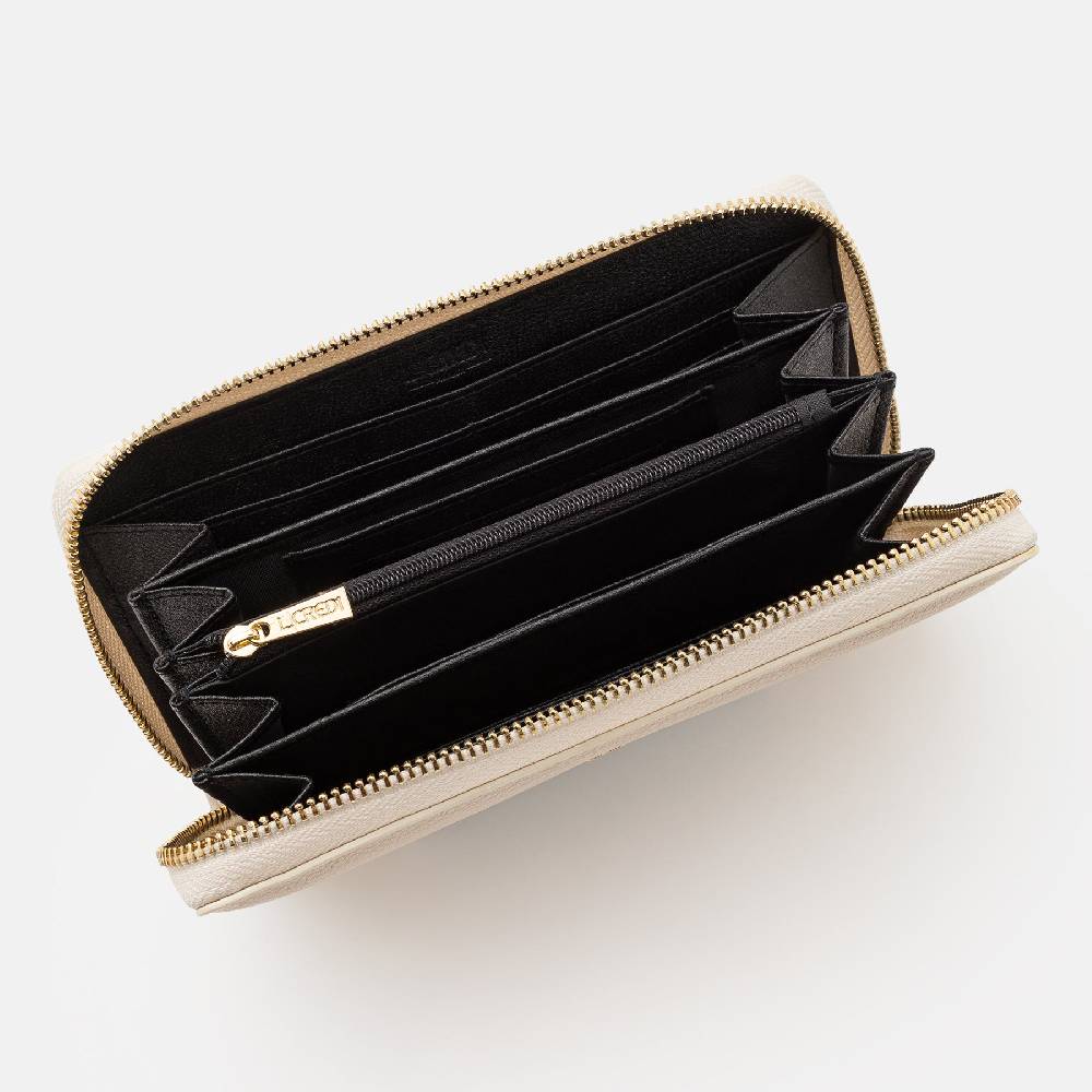 L. Credi Filippa Portemonnaie Damen Creme