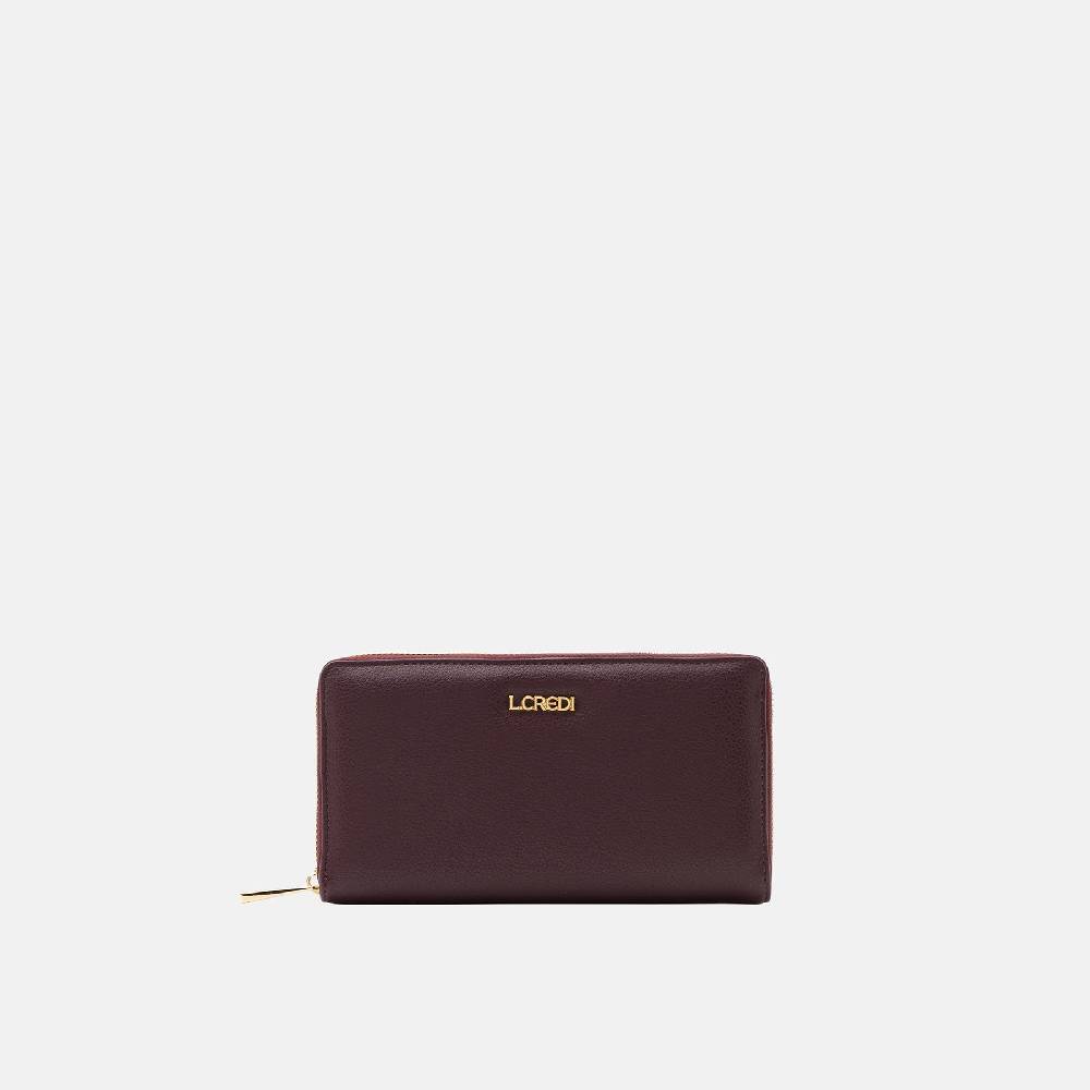 L. Credi Filippa Portemonnaie Damen dark plum
