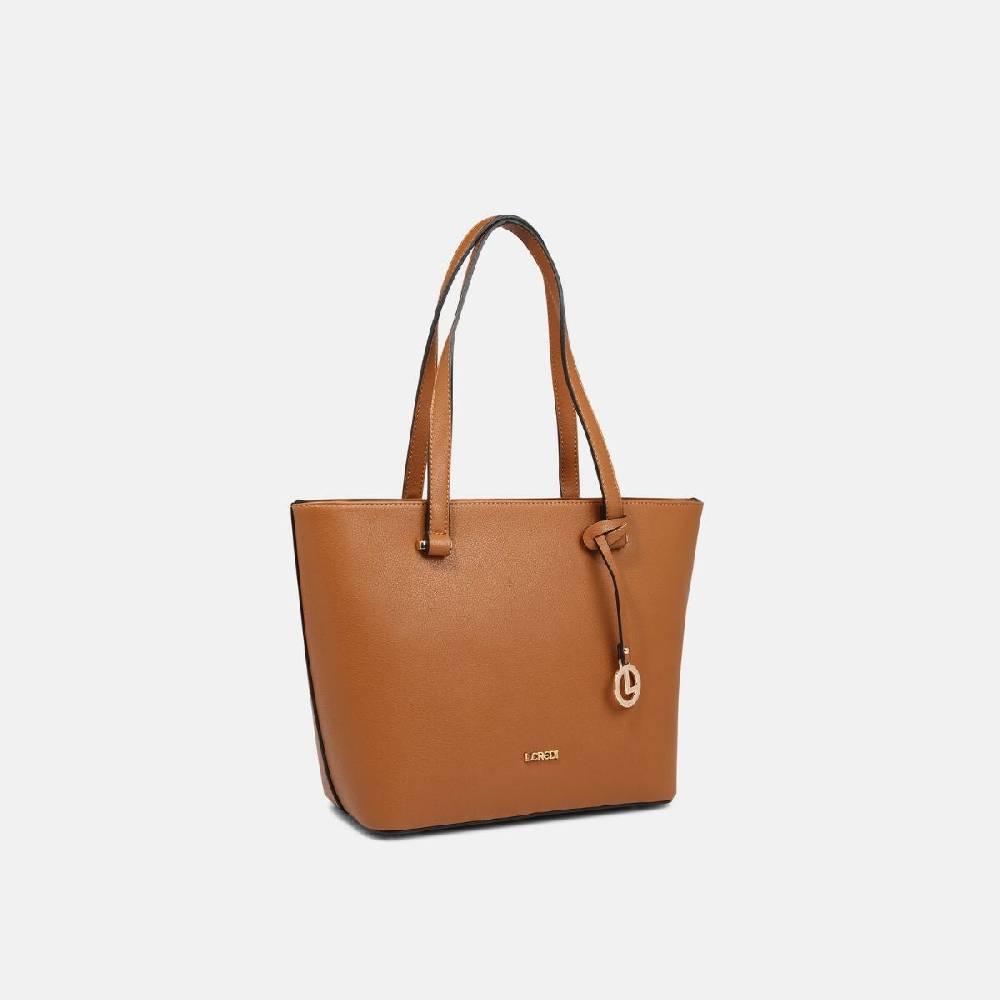 L. Credi Filippa Shopper Cognac