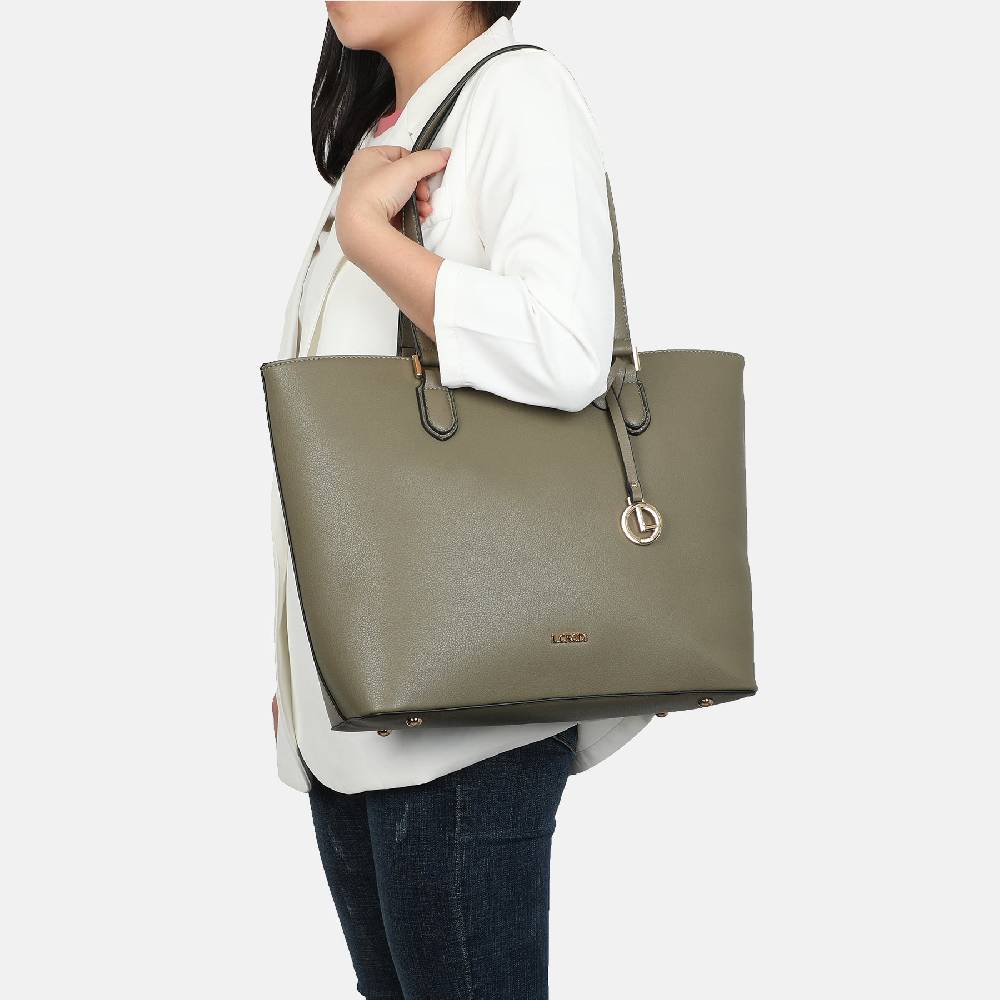 L. Credi Filippa Shopper Khaki