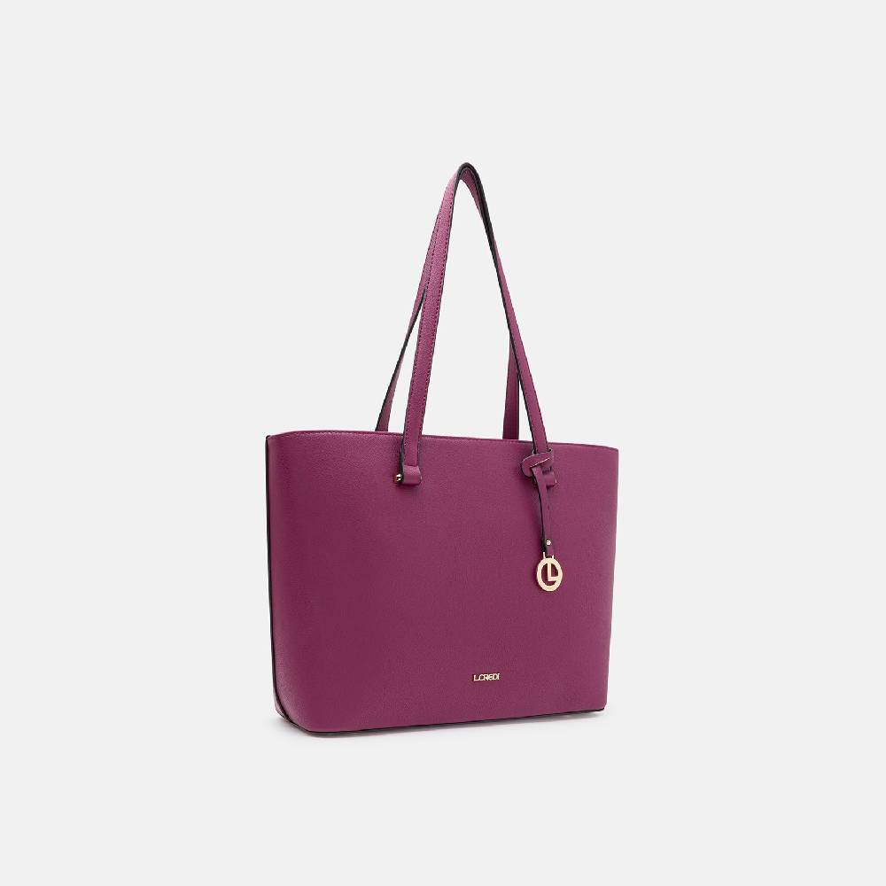 L. Credi Filippa Shopper Plum