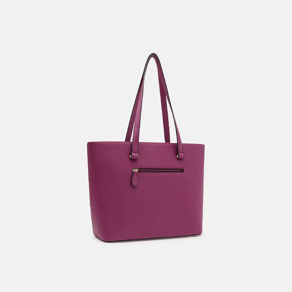 L. Credi Filippa Shopper Plum