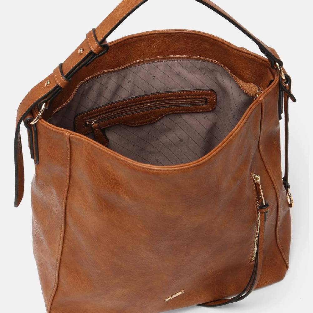 L. Credi Jana Hobo Cognac